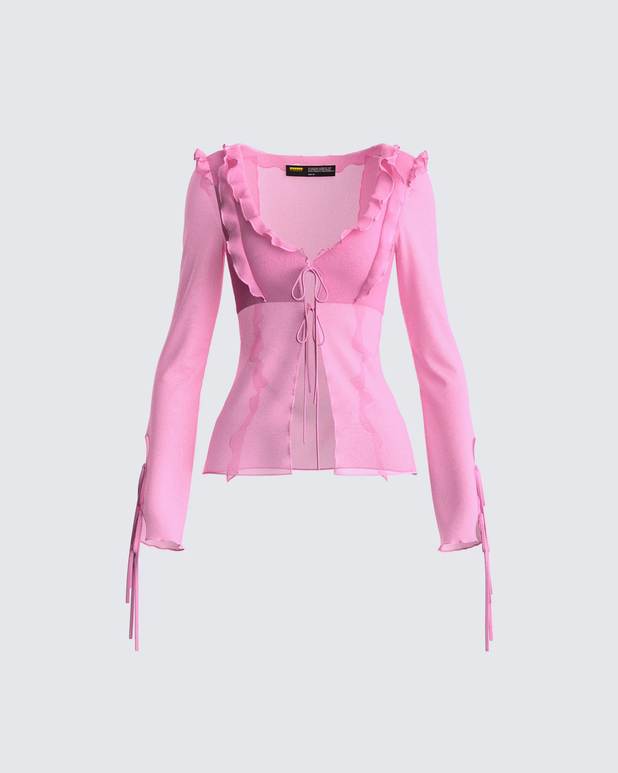 Vianka Pink Long Sleeve Top sold by Finesse