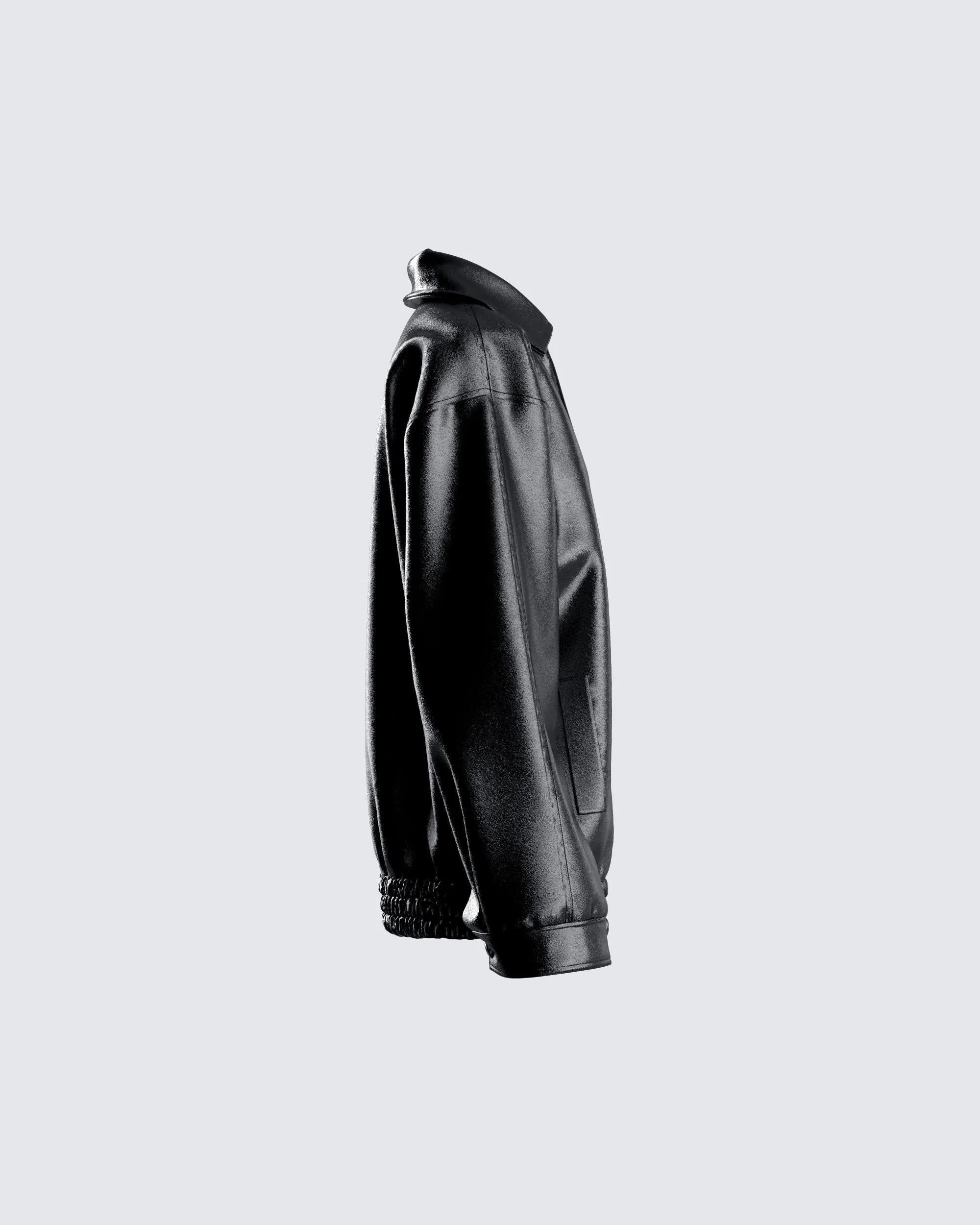 Danny Black Vegan Leather Jacket sold by Finesse product image thumbnail 2