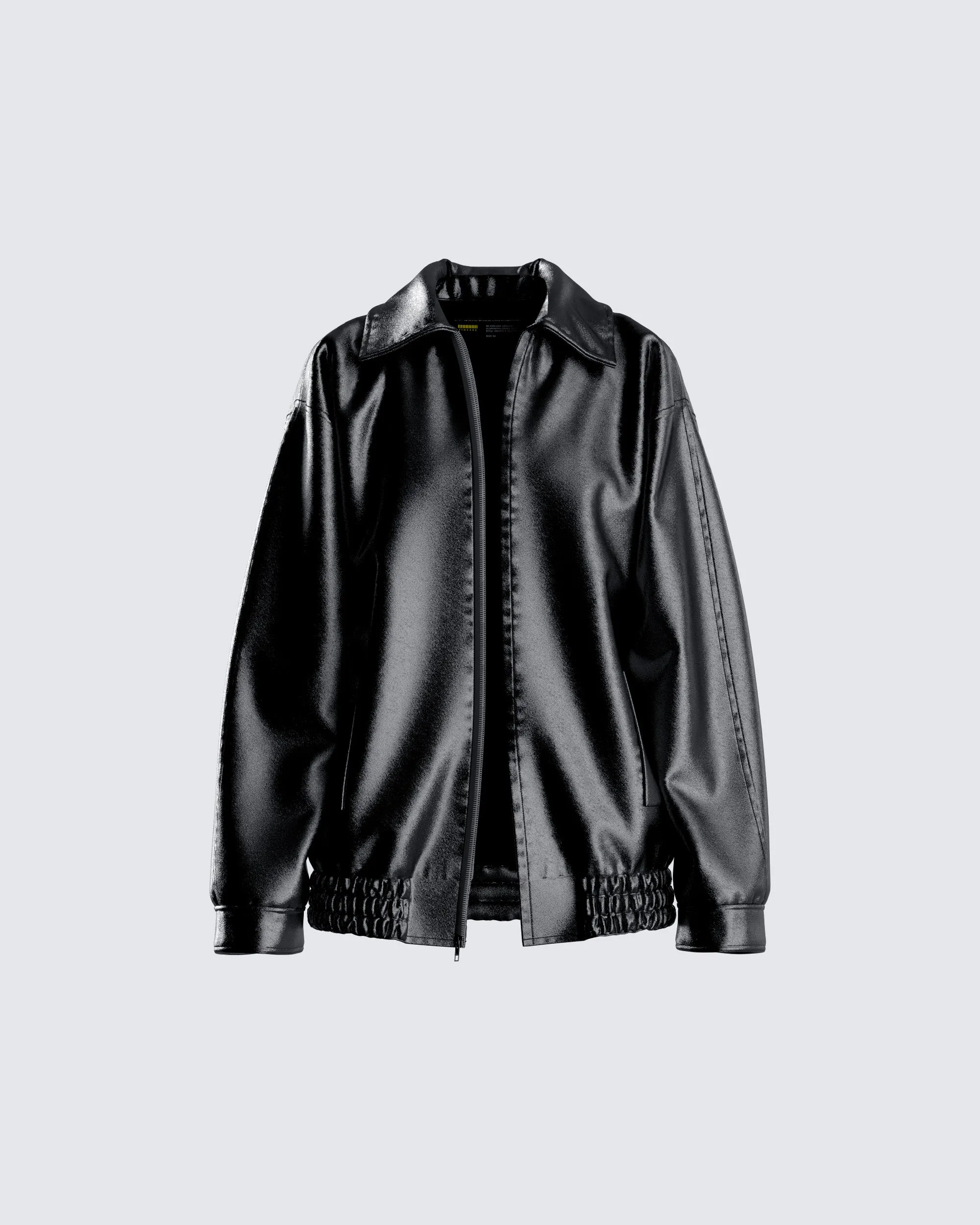 Danny Black Vegan Leather Jacket sold by Finesse