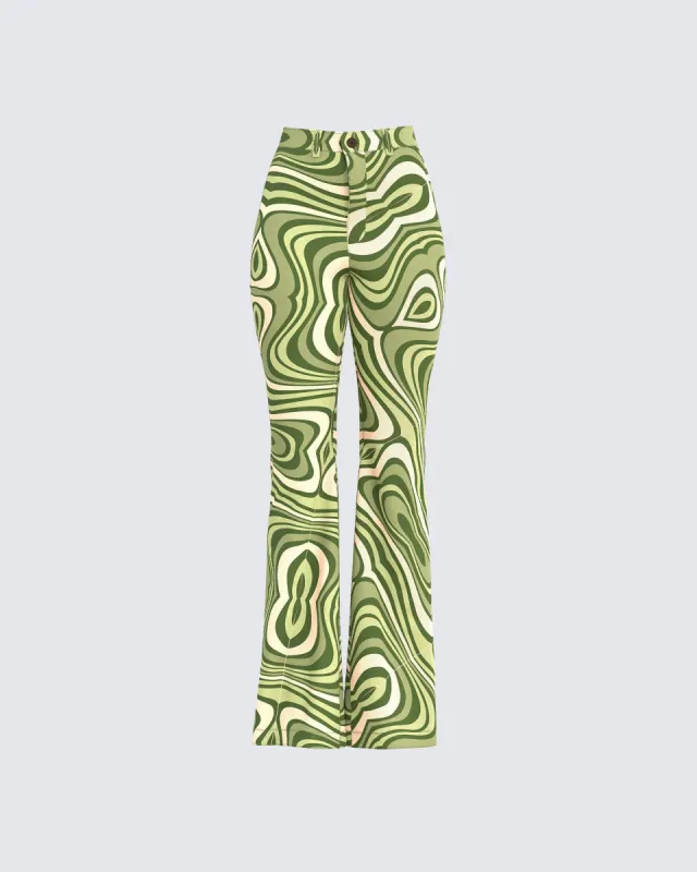 Cassie Mint Groovy Pants sold by Finesse
