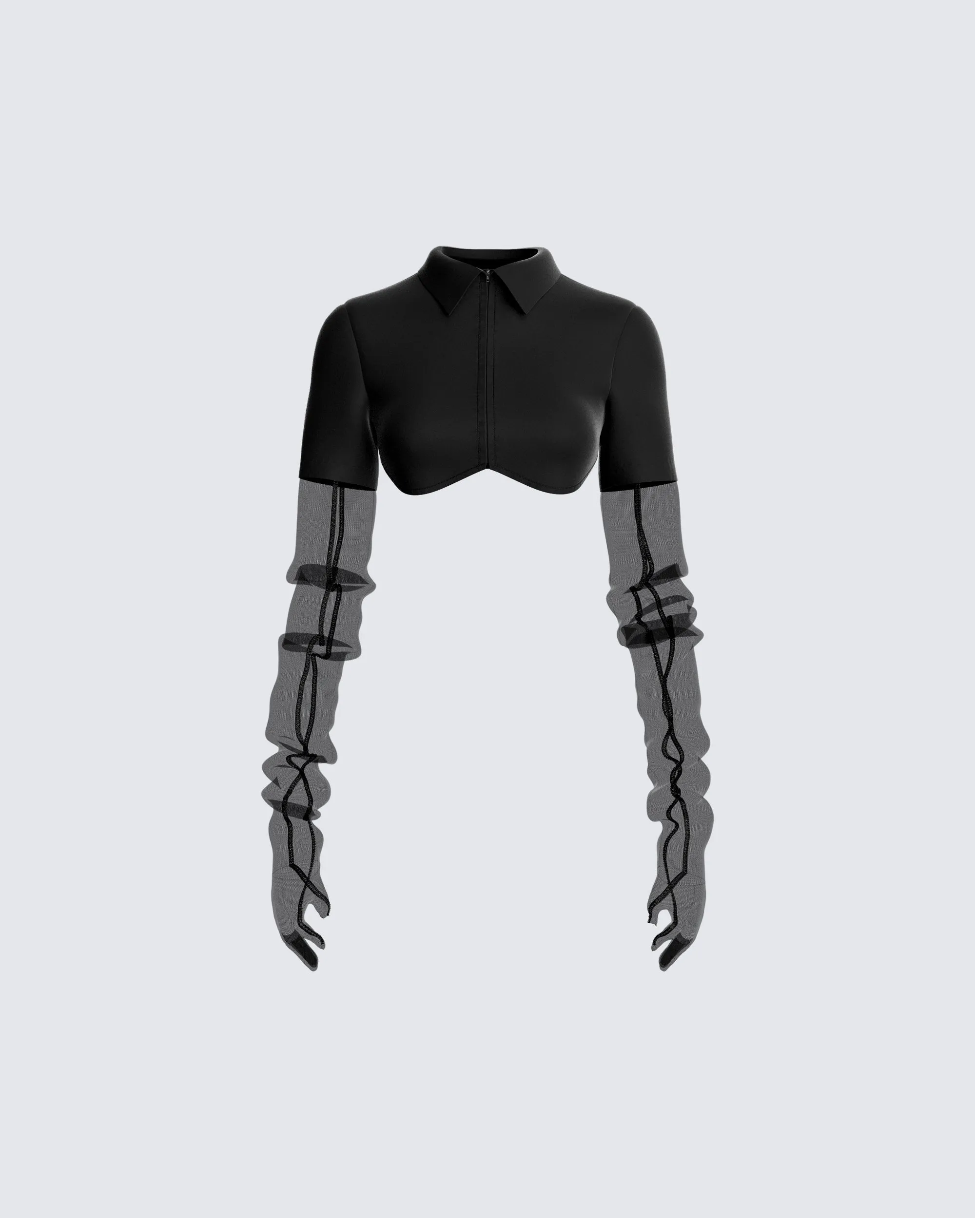 Sora Black Shirt & Gloves sold by Finesse