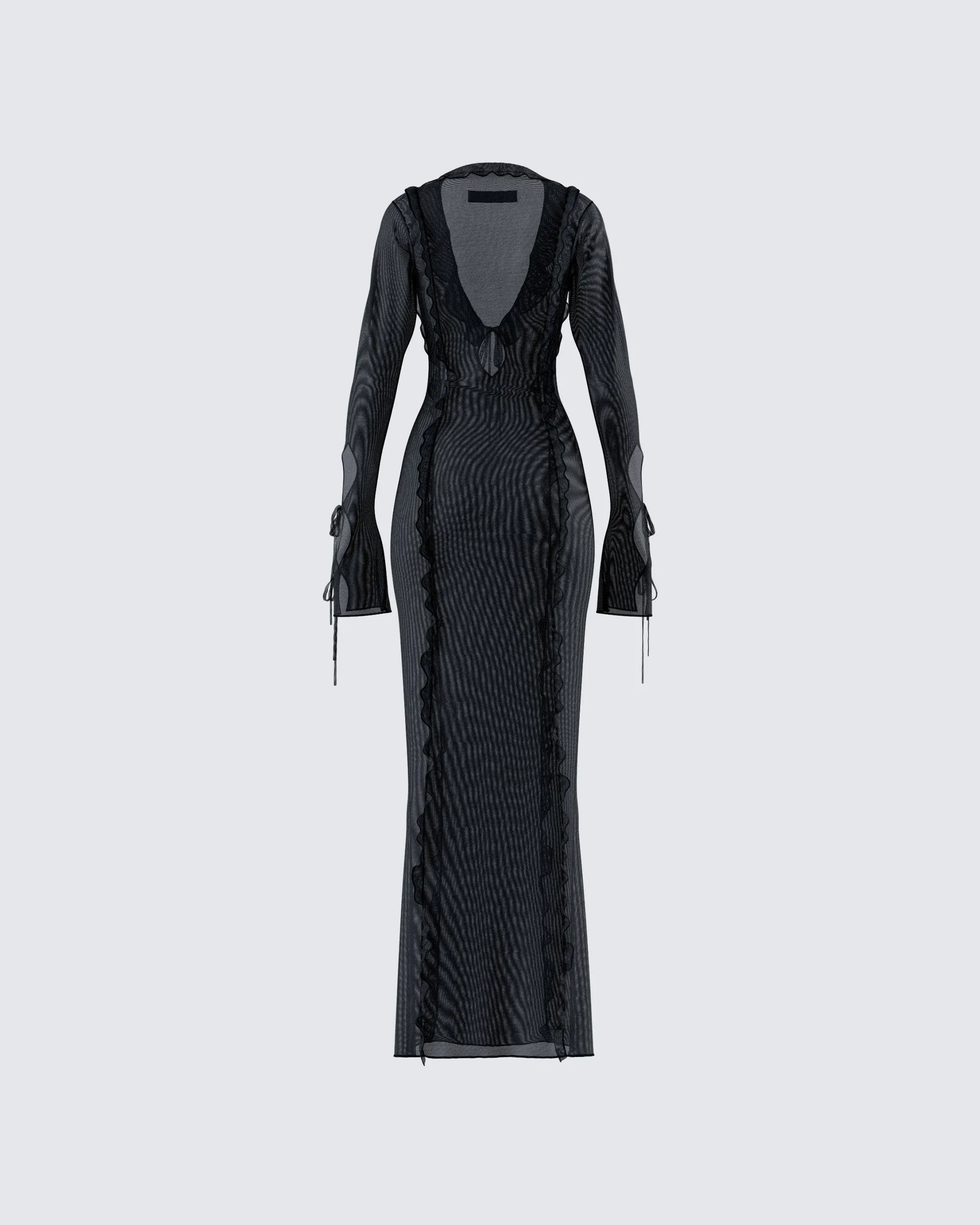 Florence Black Mesh Maxi Dress sold by Finesse product image thumbnail 3