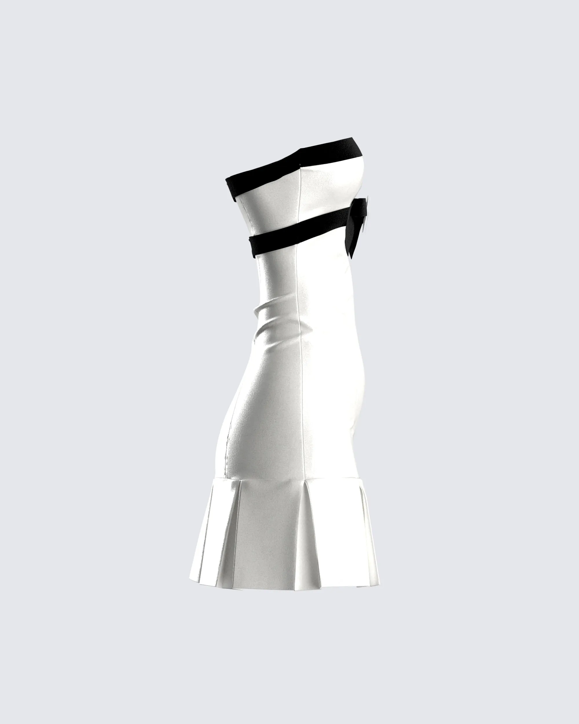 Roma White Strapless Mini Dress sold by Finesse product image thumbnail 2