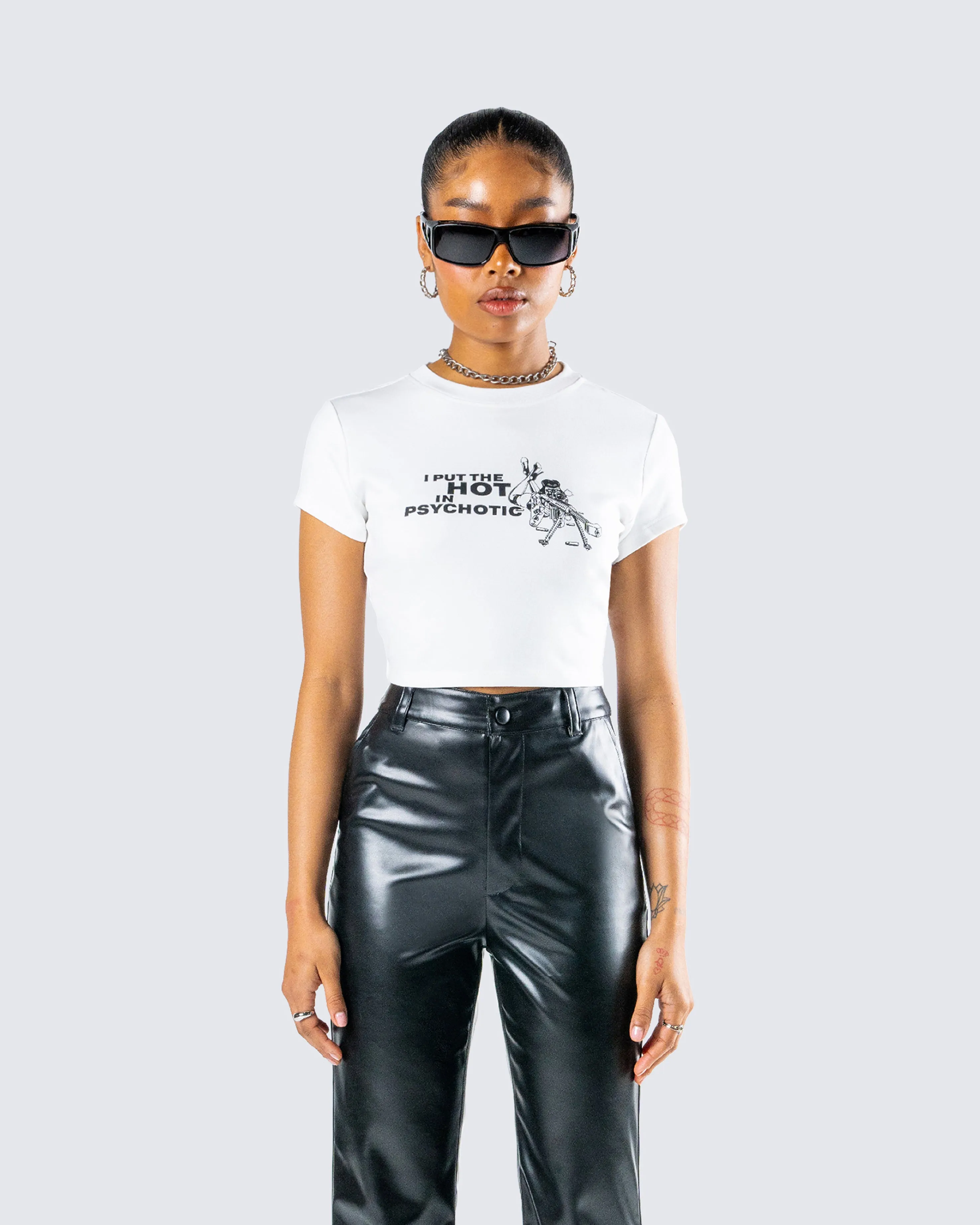 Chaya White Graphic Tee sold by Finesse product image thumbnail 4