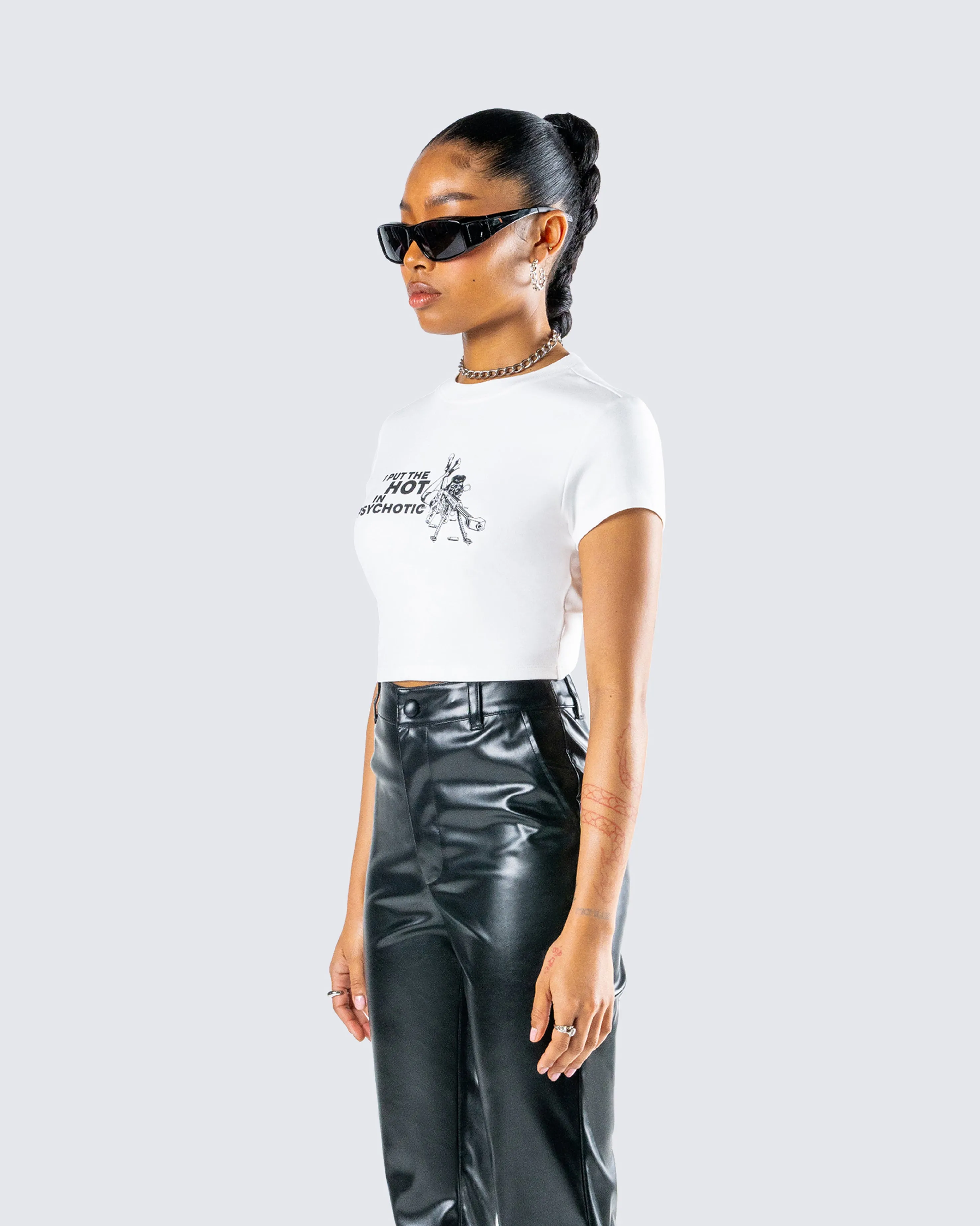 Chaya White Graphic Tee sold by Finesse product image thumbnail 5