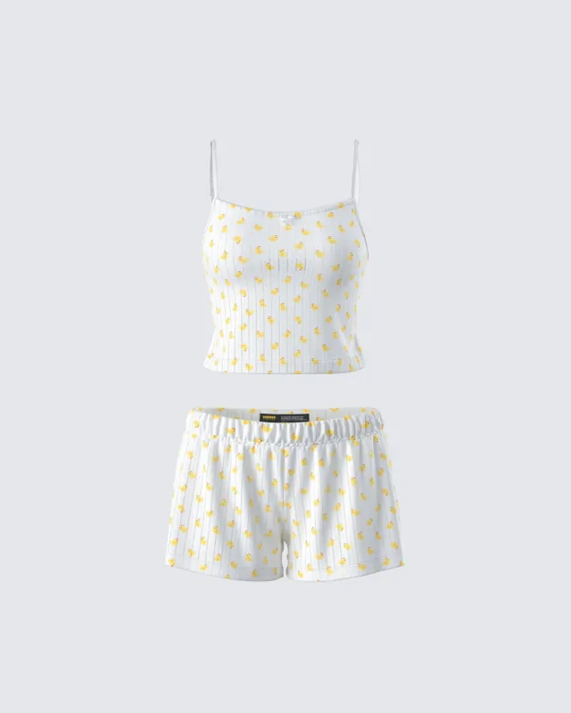 Jordana Ivory Duck Print Set sold by Finesse