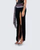 Samantha Black Velvet Maxi Skirt sold by Finesse