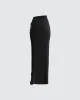 Samantha Black Velvet Maxi Skirt sold by Finesse