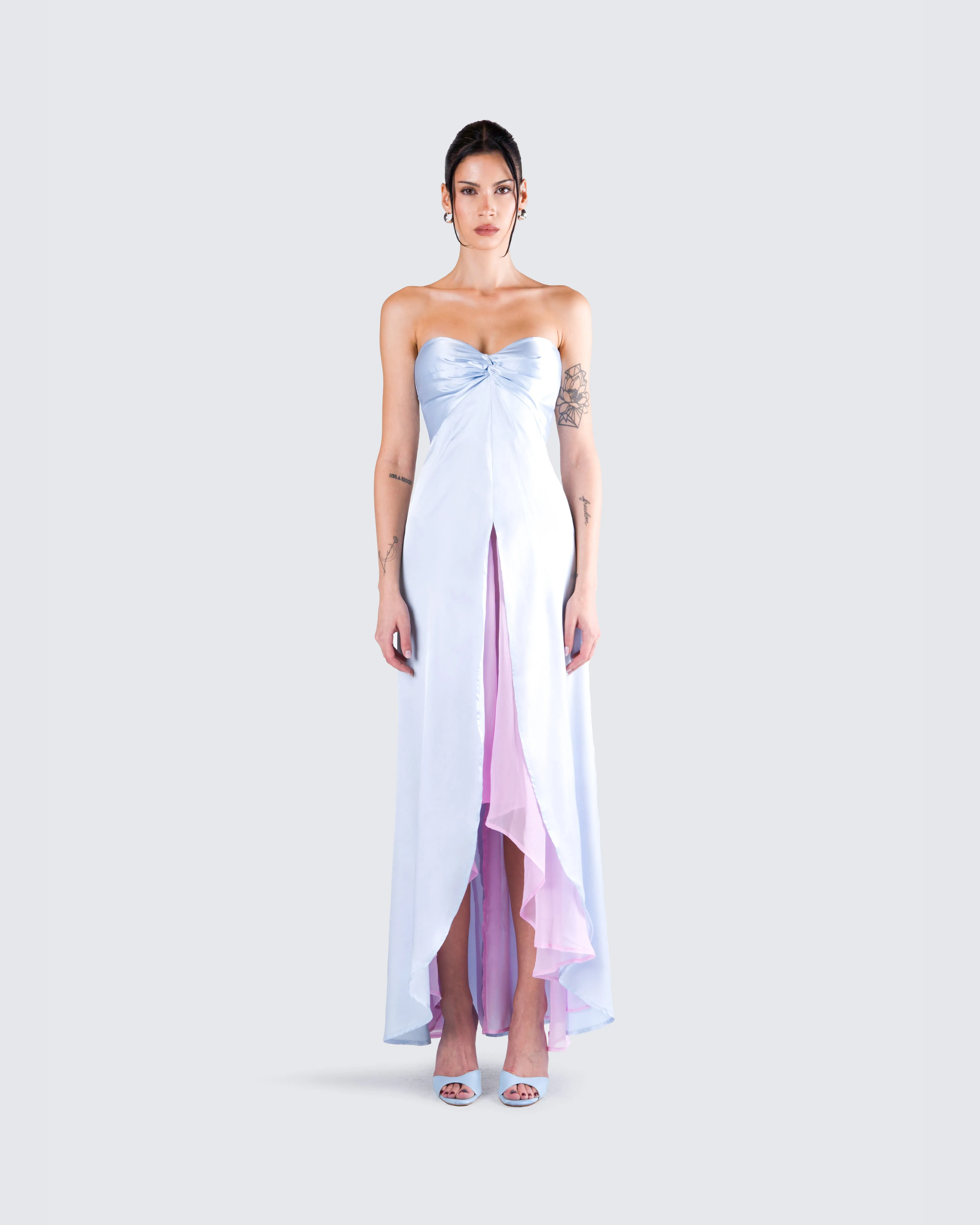 Ines Multi Chiffon Overlay Gown sold by Finesse product image thumbnail 4