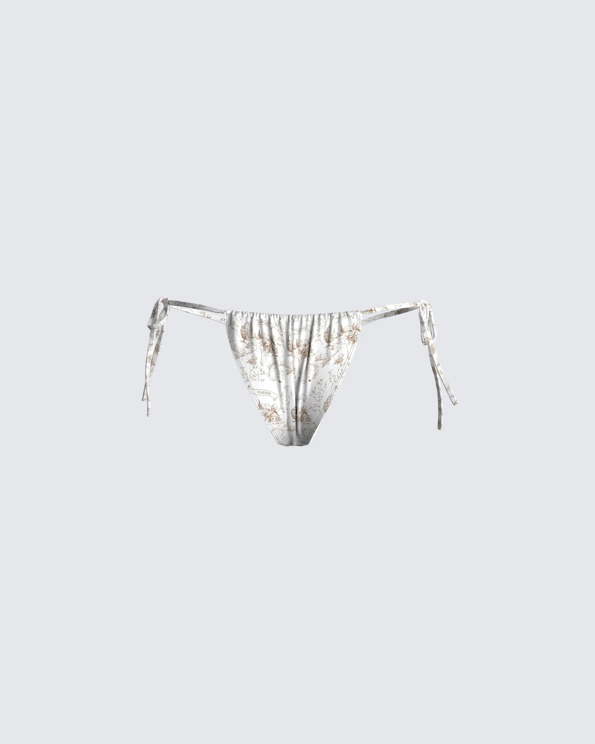Mason White Print Bikini Bottom sold by Finesse product image thumbnail 3