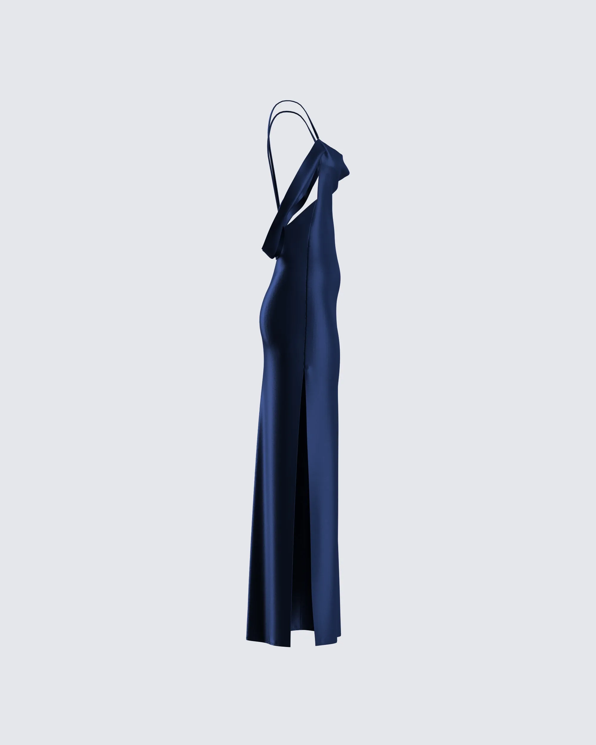 Sophia Navy Cowl Draped Gown sold by Finesse product image thumbnail 2