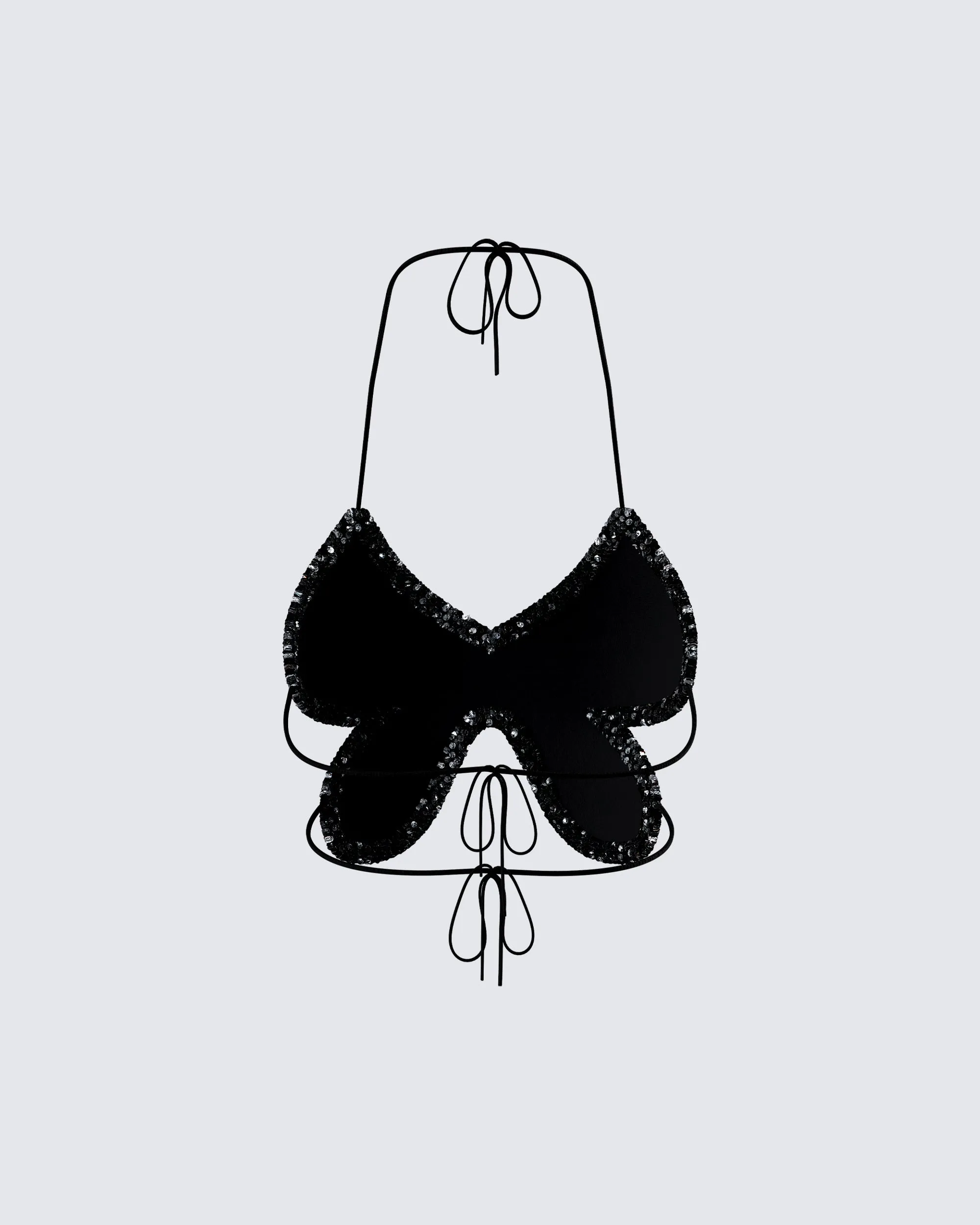 Amelie Black Butterfly Top sold by Finesse product image thumbnail 3