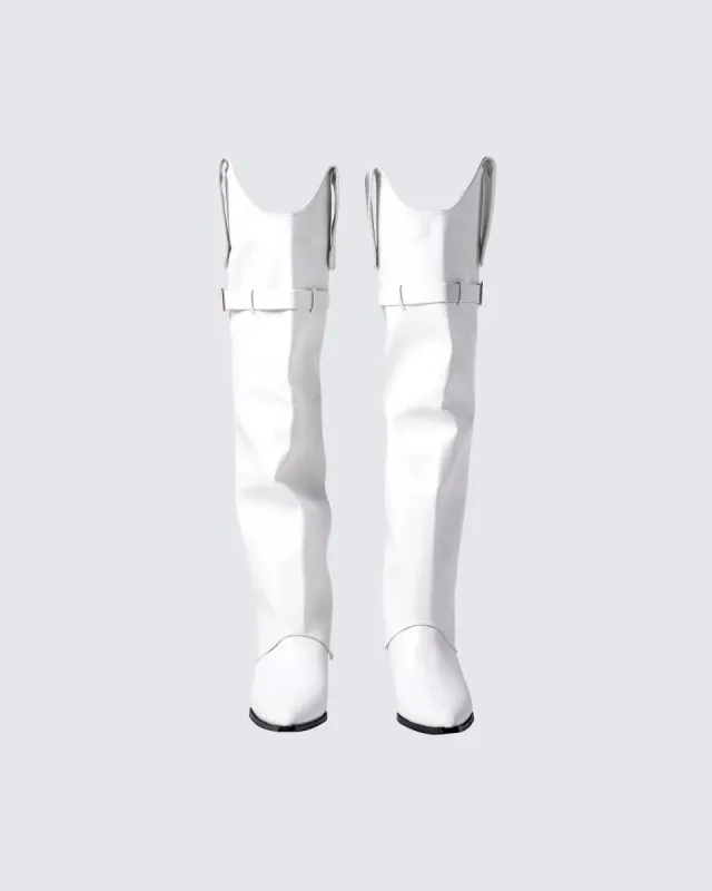 Jupiter White Convertible Boot sold by Finesse