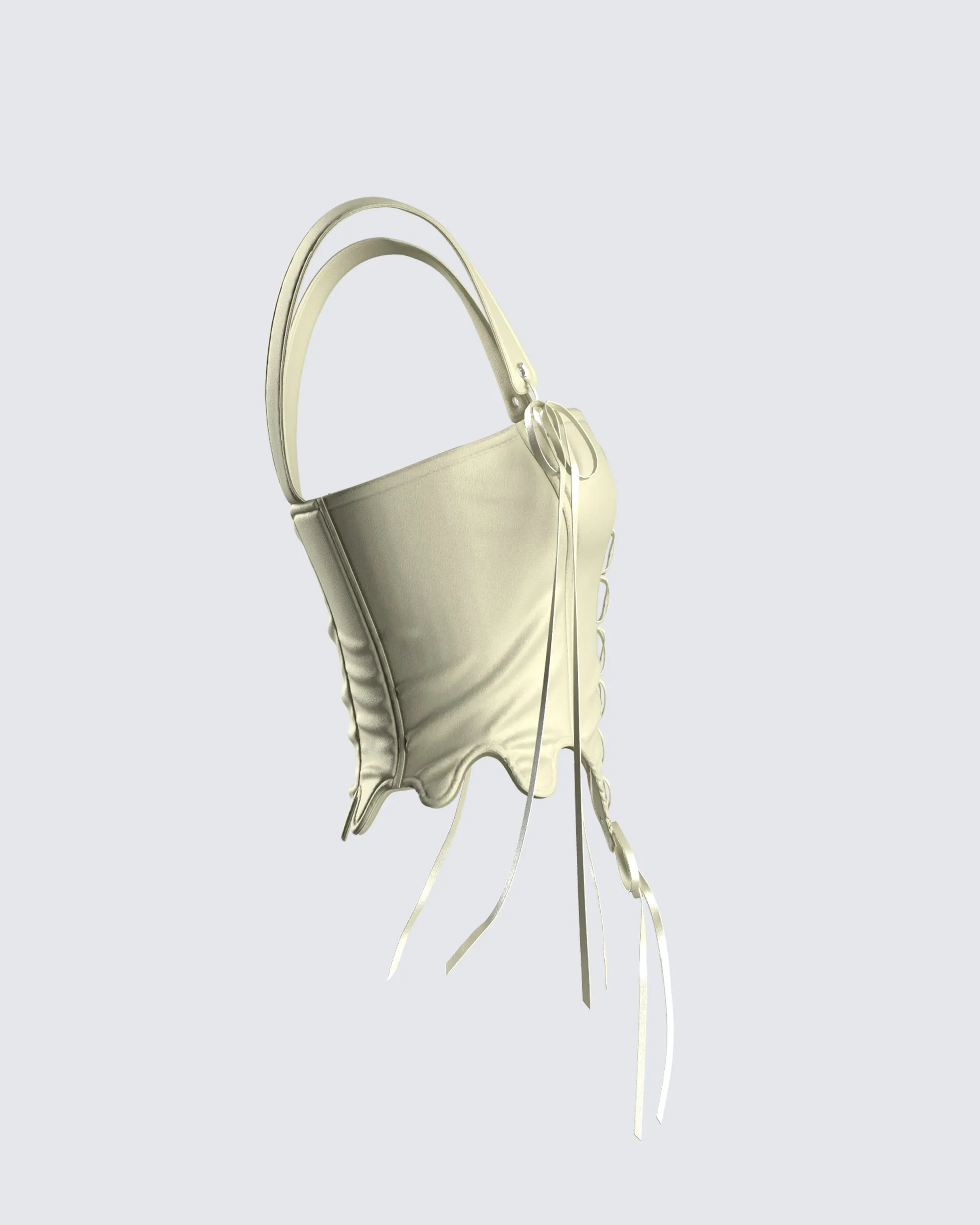 Adriana Green Lace Up Corset Top sold by Finesse product image thumbnail 2