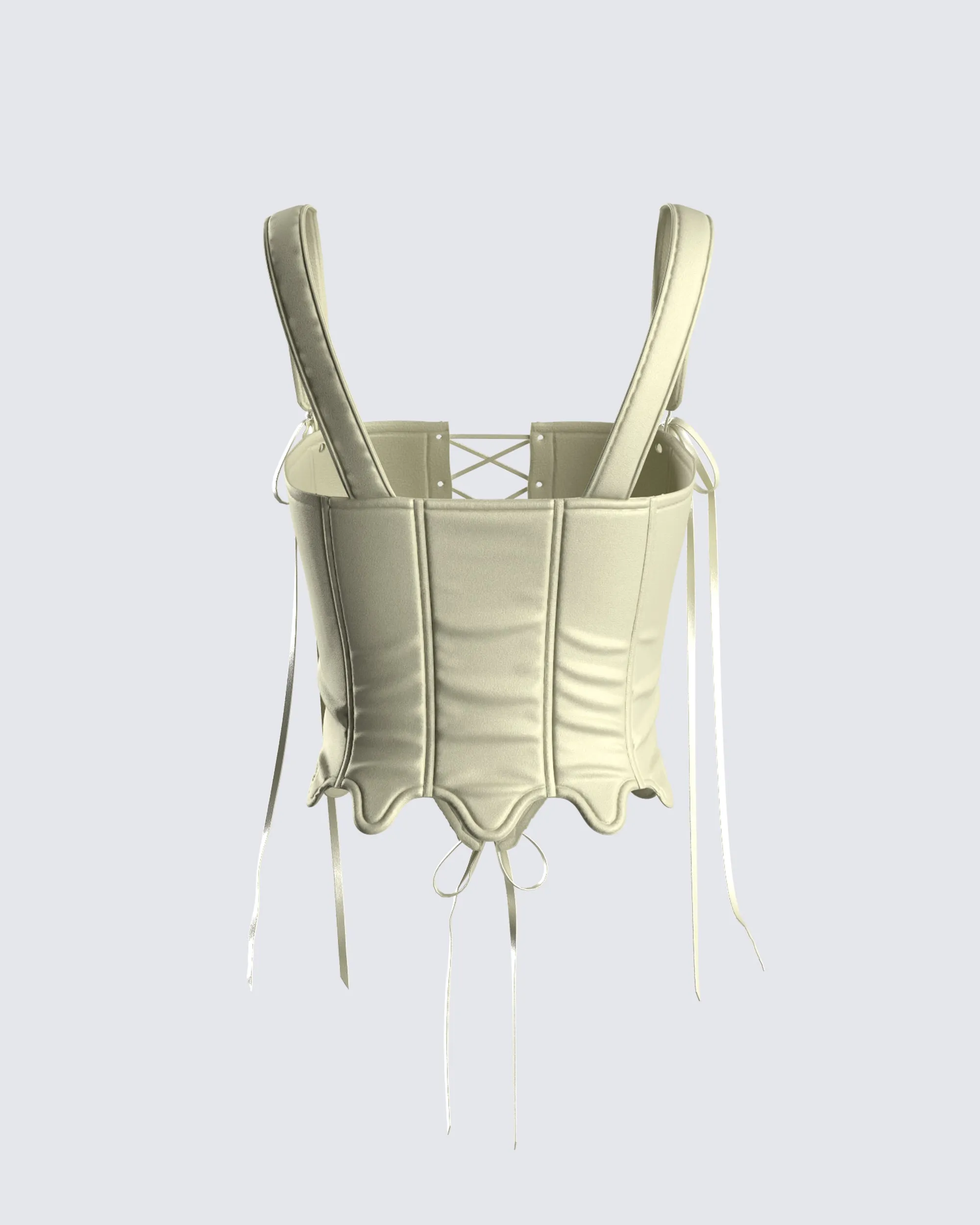 Adriana Green Lace Up Corset Top sold by Finesse product image thumbnail 3