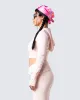 Alyssa Pink Knit Cropped Jacket sold by Finesse