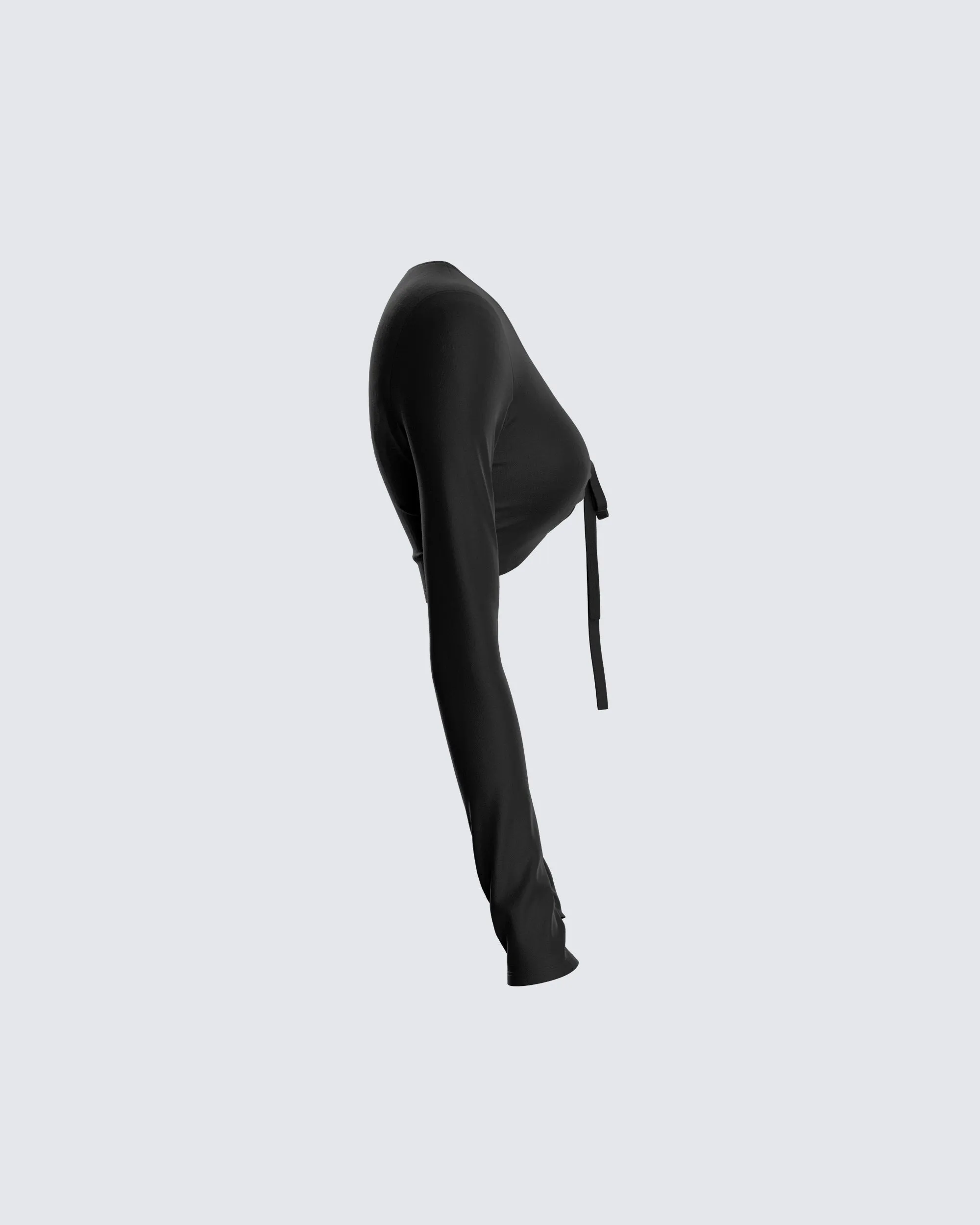 Nadia Black Jersey Top sold by Finesse product image thumbnail 2