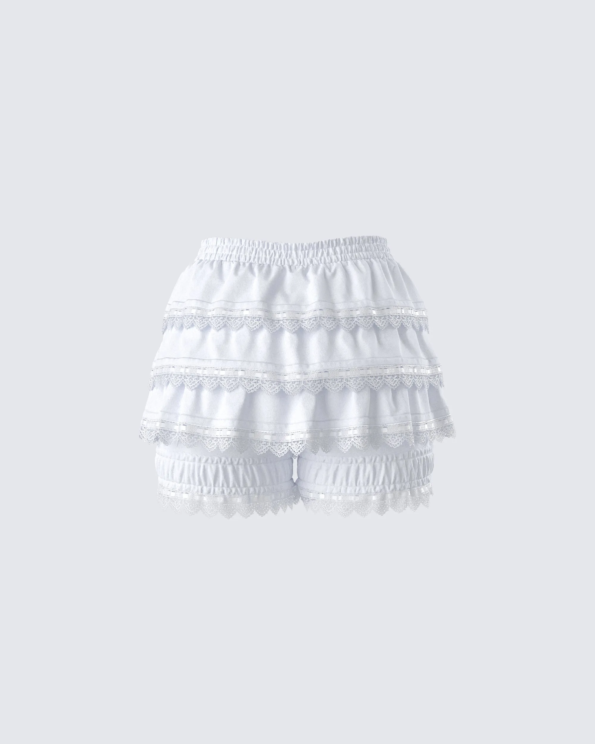 Shannyn White Ruffle Bloomer sold by Finesse product image thumbnail 3