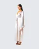 Cressida Ivory Satin Maxi Robe sold by Finesse