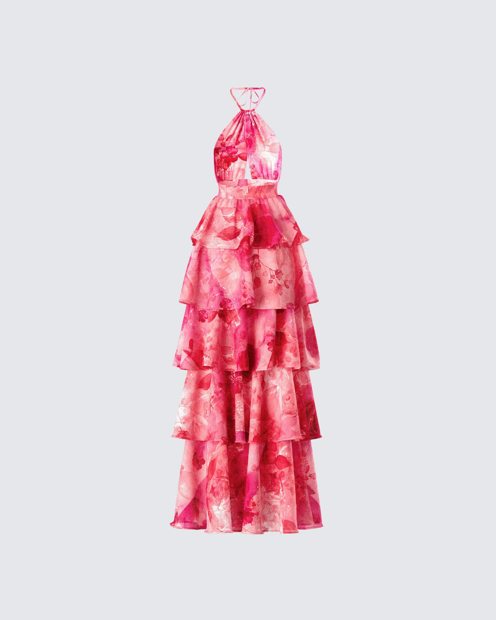 Caprice Pink Floral Maxi Dress sold by Finesse product image thumbnail 3