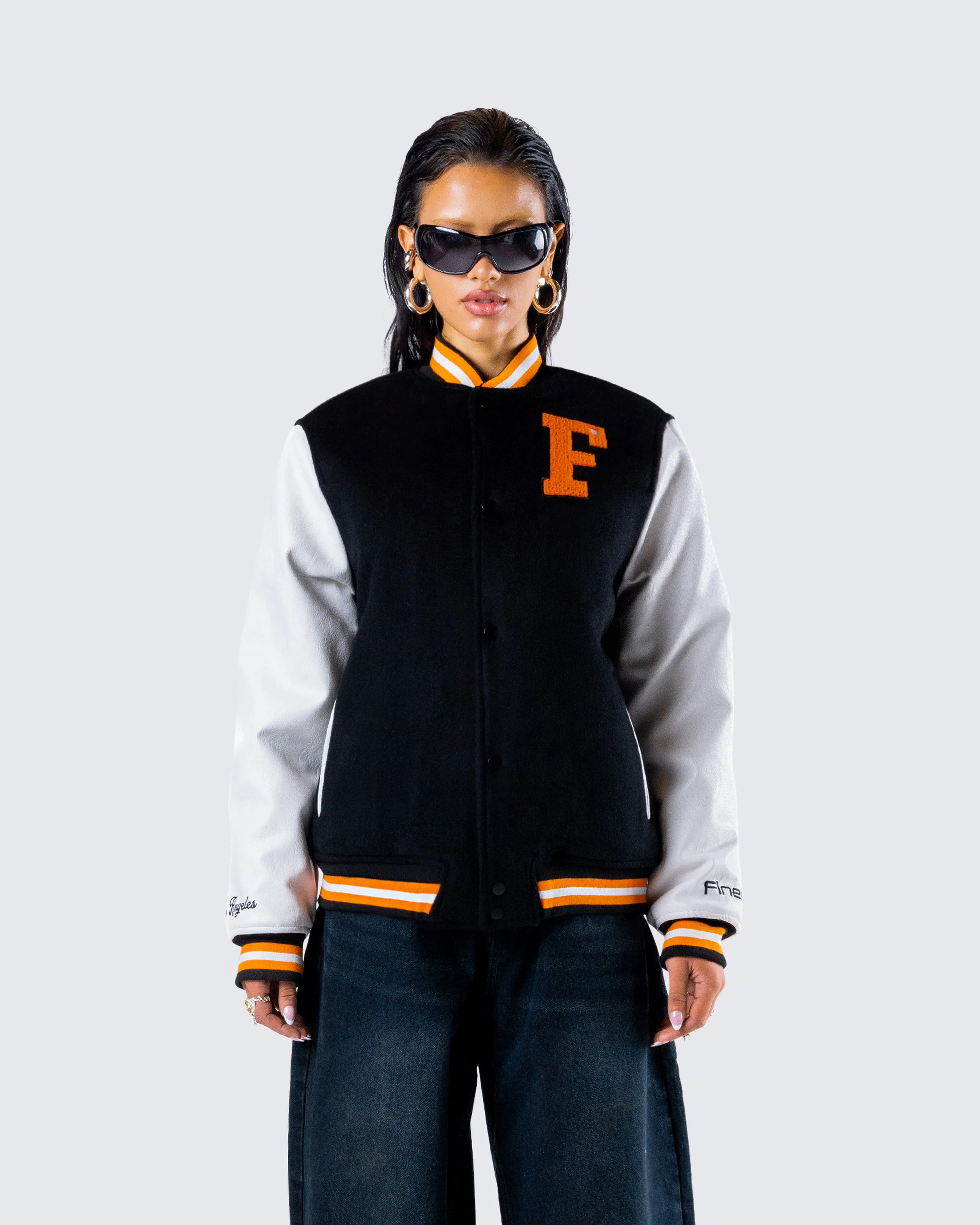 Sutton Black Varsity Jacket sold by Finesse product image thumbnail 4