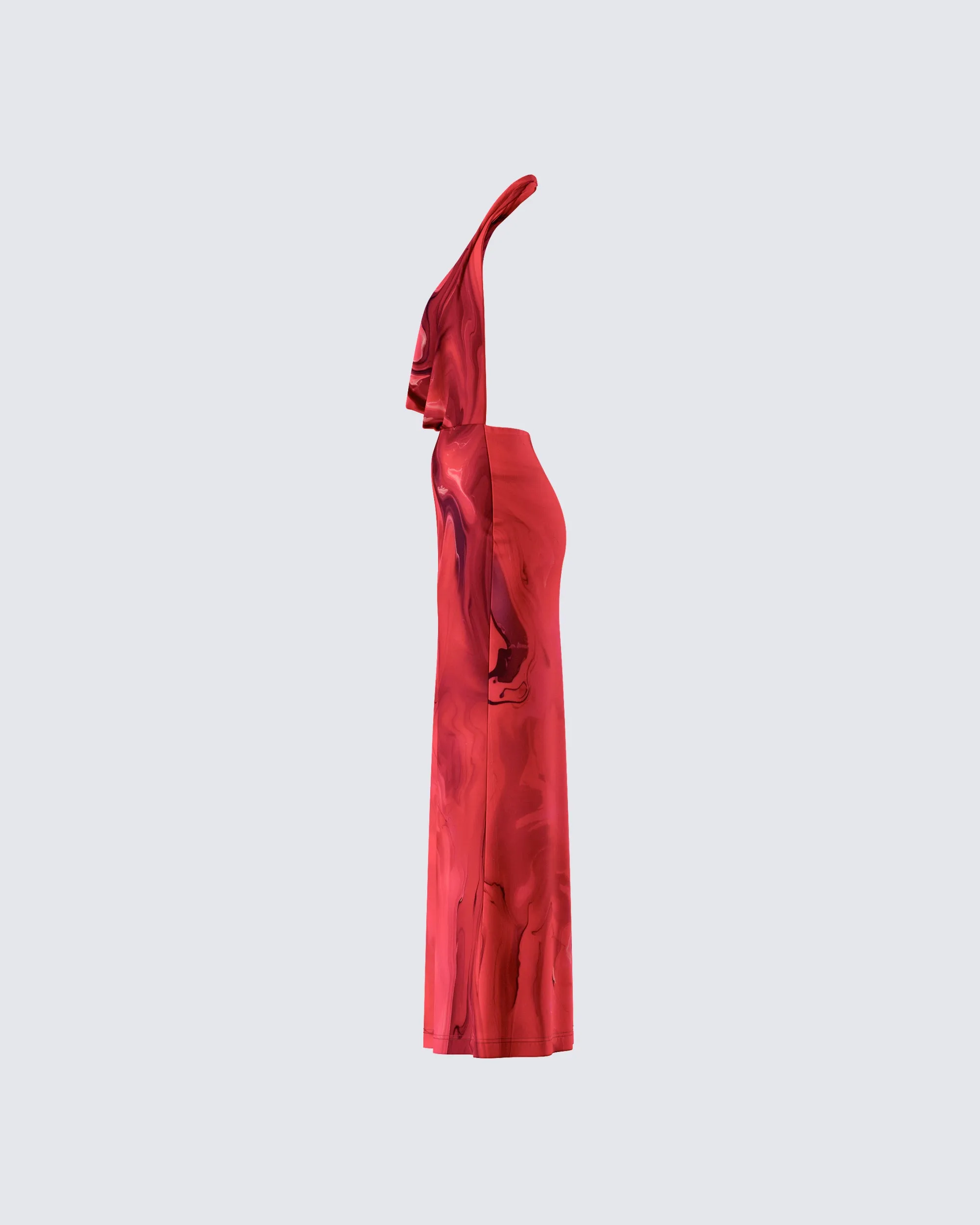 Sayla Red Abstract Print Maxi Dress sold by Finesse product image thumbnail 2