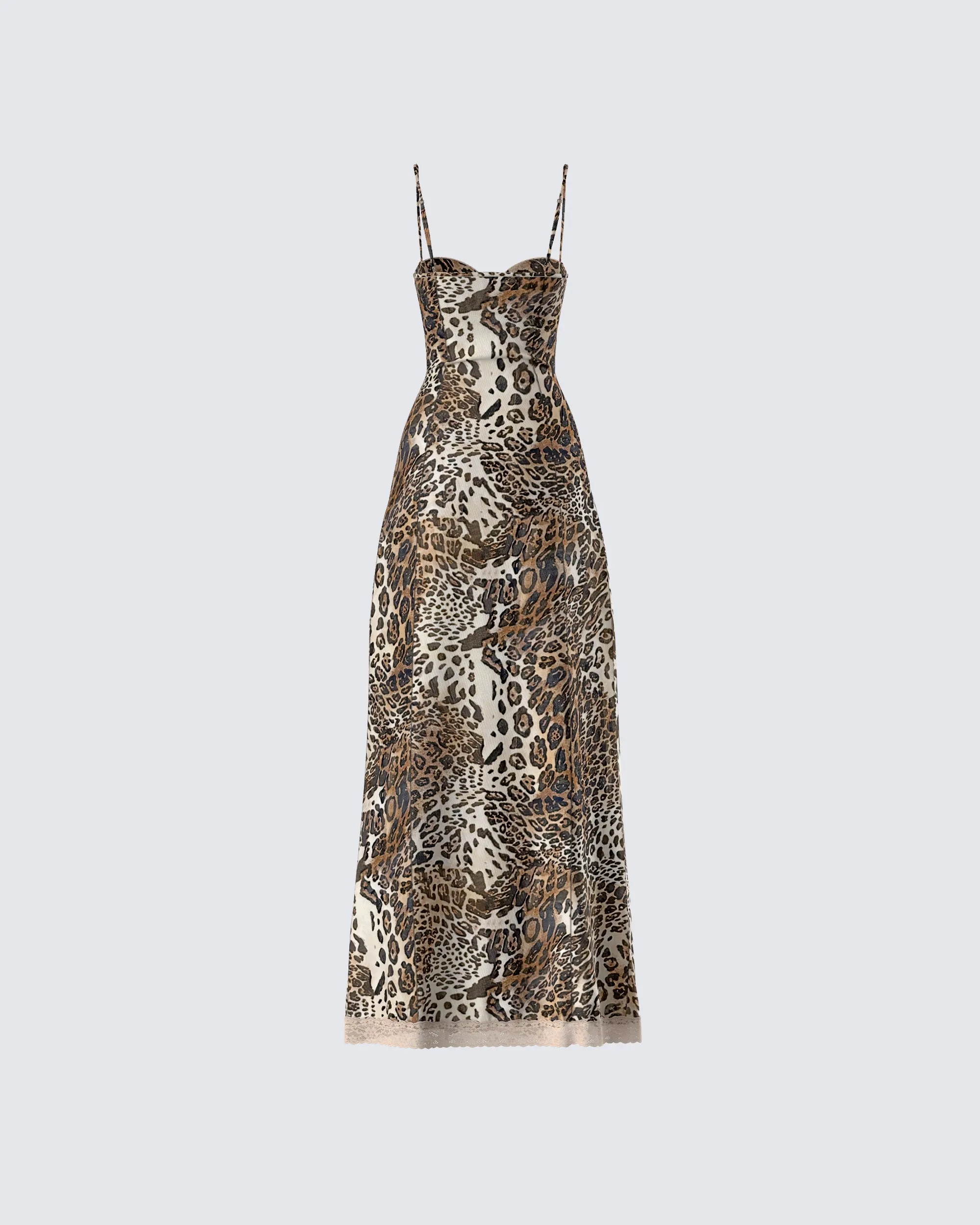 Royan Leopard Print Maxi Dress sold by Finesse product image thumbnail 3