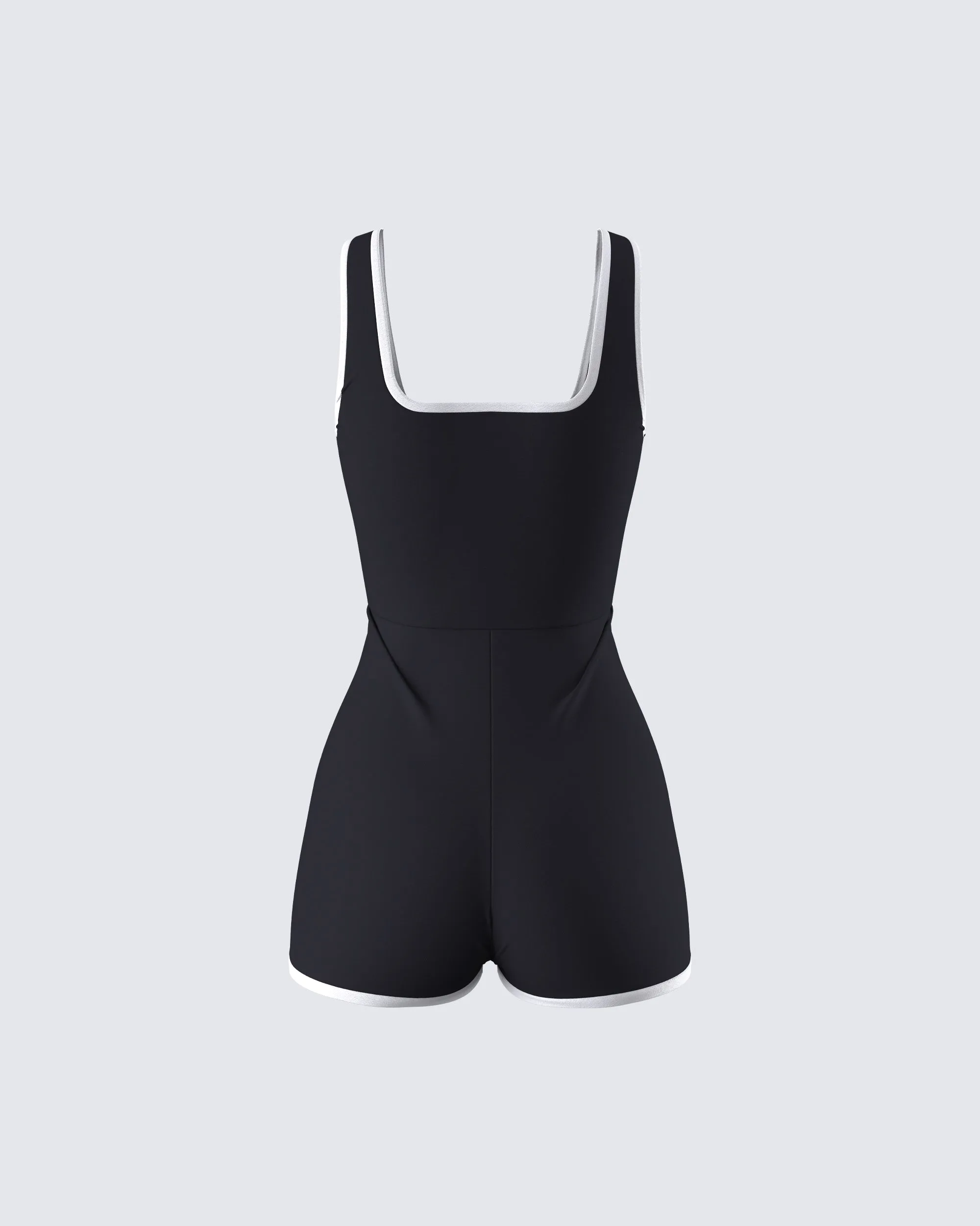 Kaede Black Contrast Binding Onesie sold by Finesse product image thumbnail 3