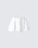 Hedi White Eyelet Bubble Mini Skirt sold by Finesse