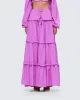 Fabiana Lilac Tiered Maxi Skirt sold by Finesse