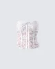Zaya White Lace Corset Top sold by Finesse