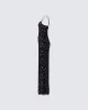 Nevaeh Black Lace Maxi Dress sold by Finesse