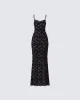 Nevaeh Black Lace Maxi Dress sold by Finesse