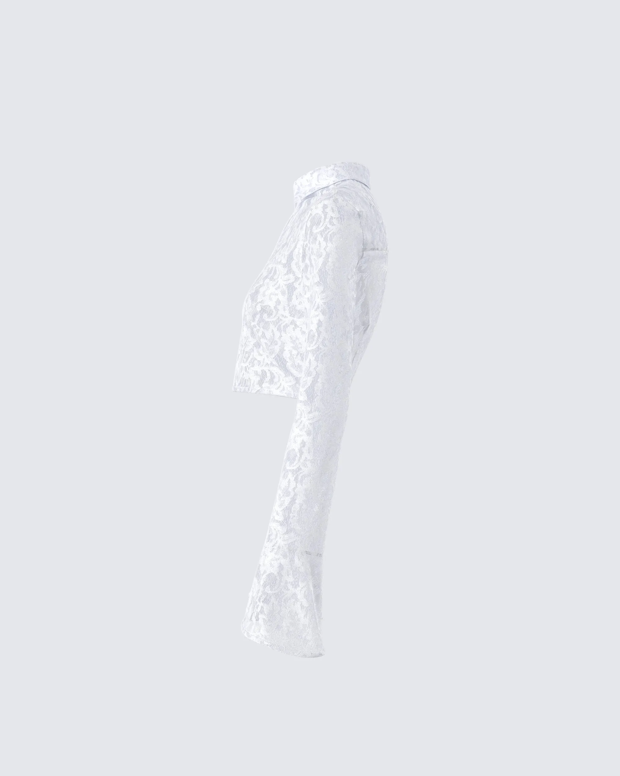 Eunji White Lace Blouse Top sold by Finesse product image thumbnail 2