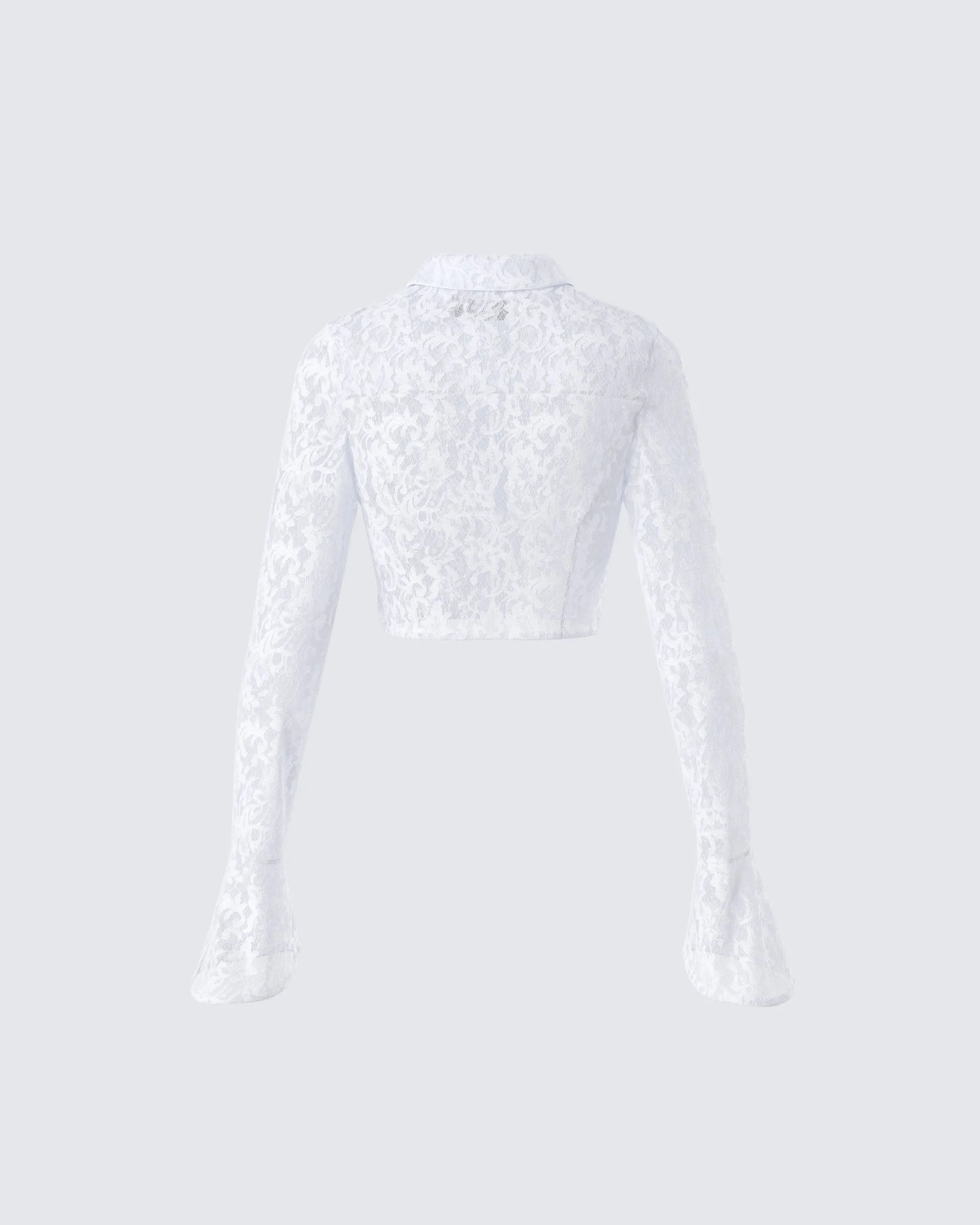 Eunji White Lace Blouse Top sold by Finesse product image thumbnail 3