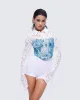 Eunji Multi Jacquard Corset Top sold by Finesse