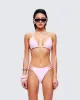 Halsey Pink Triangle Bikini Top sold by Finesse