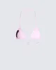 Halsey Pink Triangle Bikini Top sold by Finesse