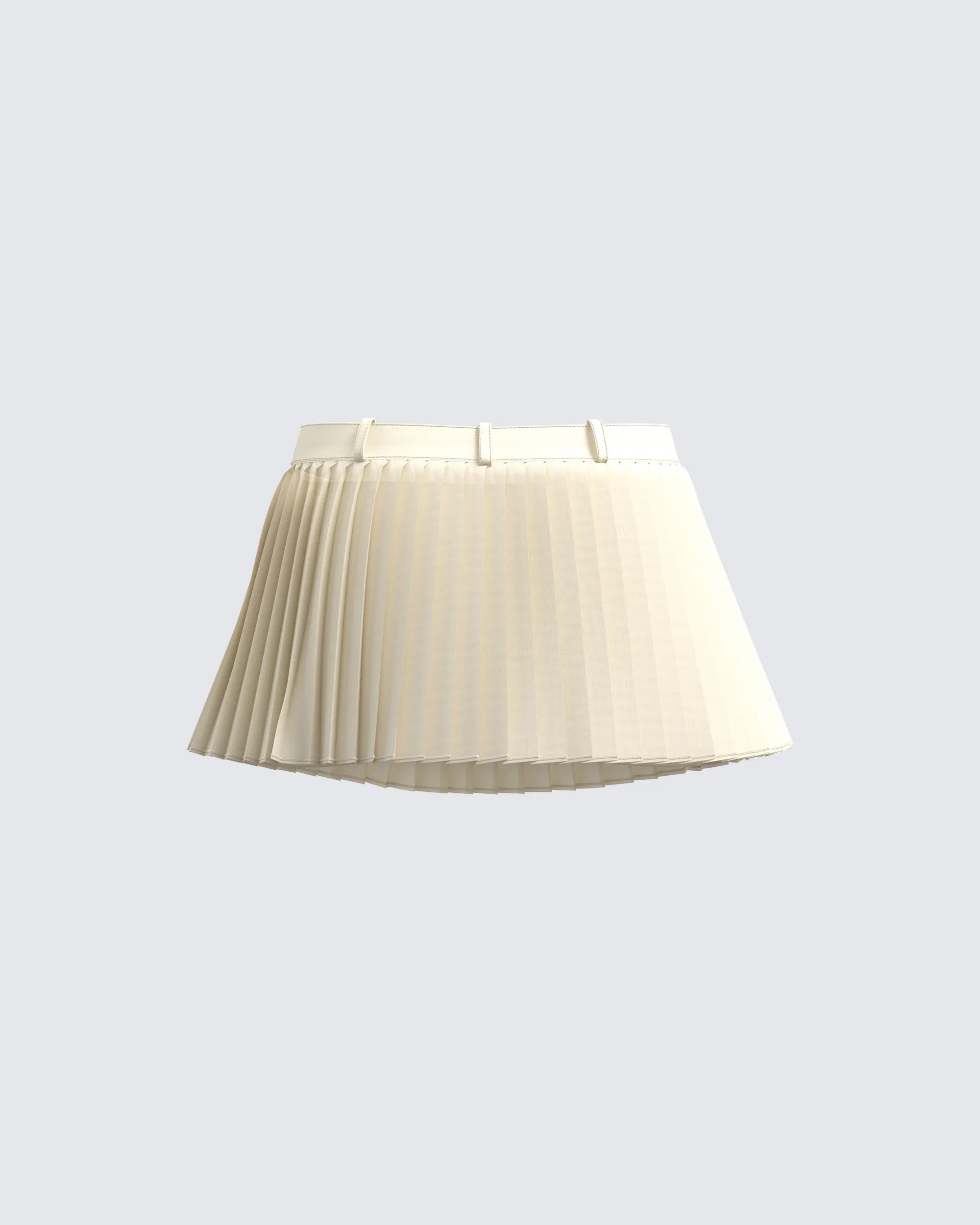 Mansa Cream Crepe Pleat Skirt sold by Finesse product image thumbnail 3