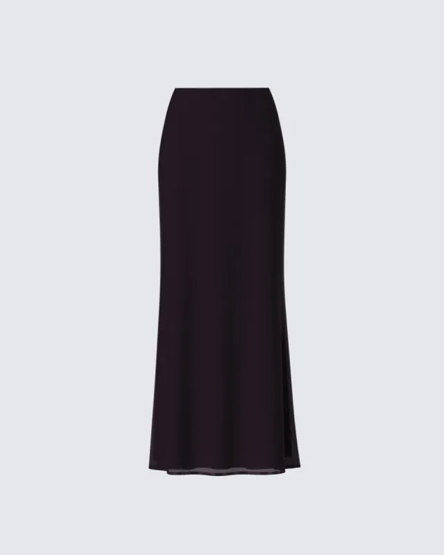 Nadi Brown Maxi Skirt sold by Finesse
