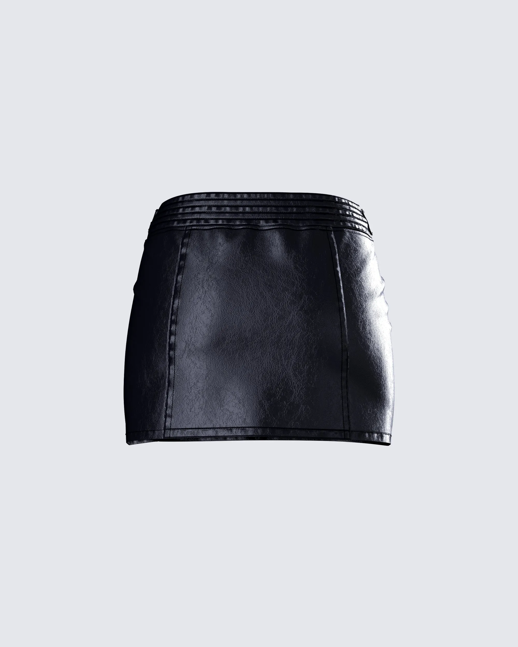 Darah Black Micro Mini Skirt sold by Finesse product image thumbnail 3
