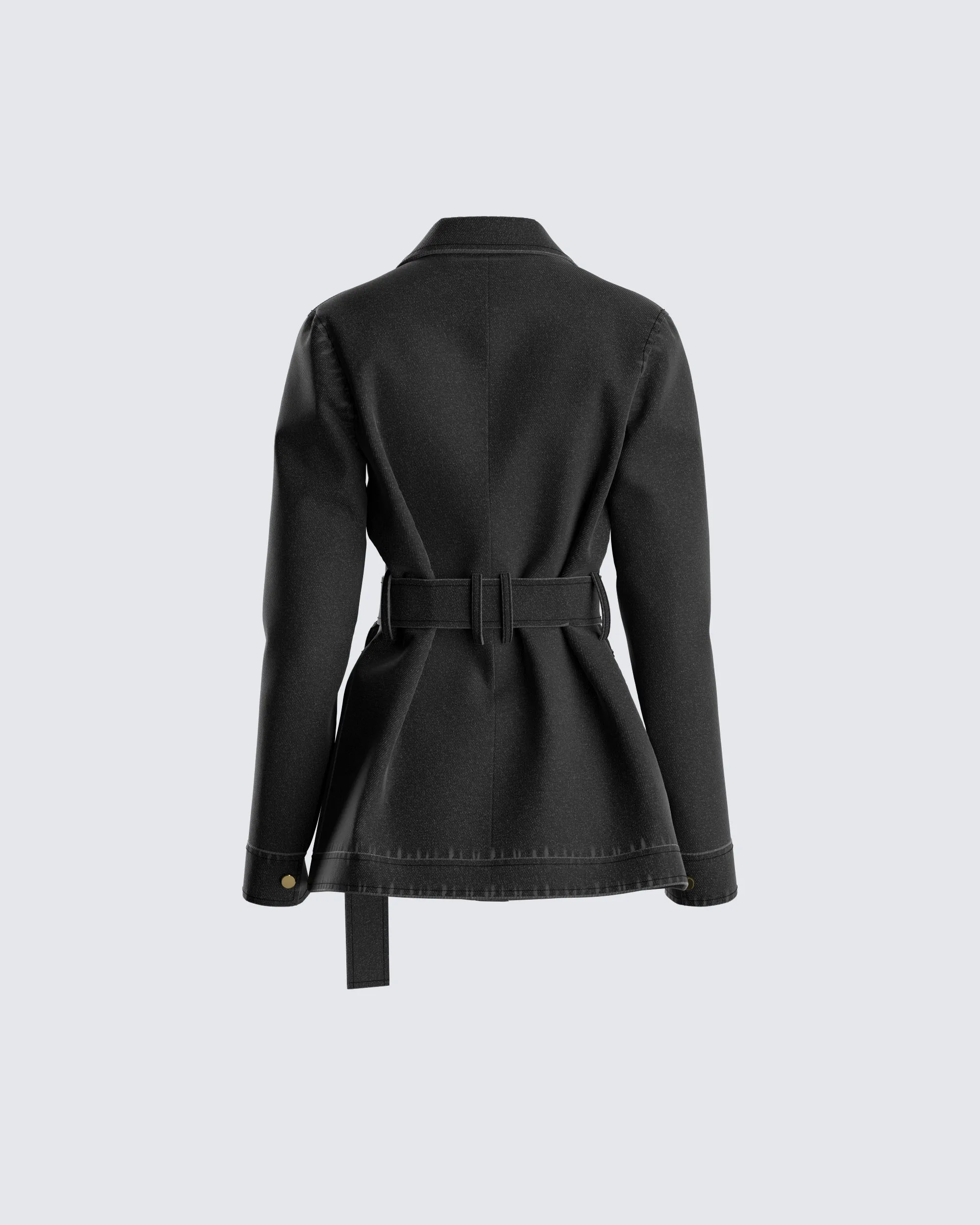 Robin Black Jean Jacket sold by Finesse product image thumbnail 3