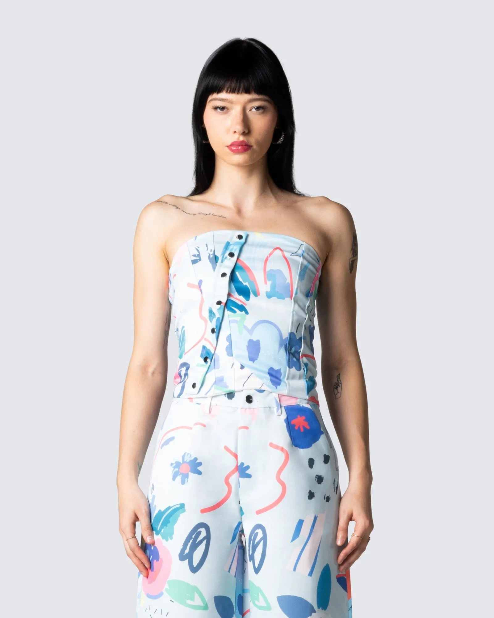 Dominic Doodle Print Top sold by Finesse product image thumbnail 4