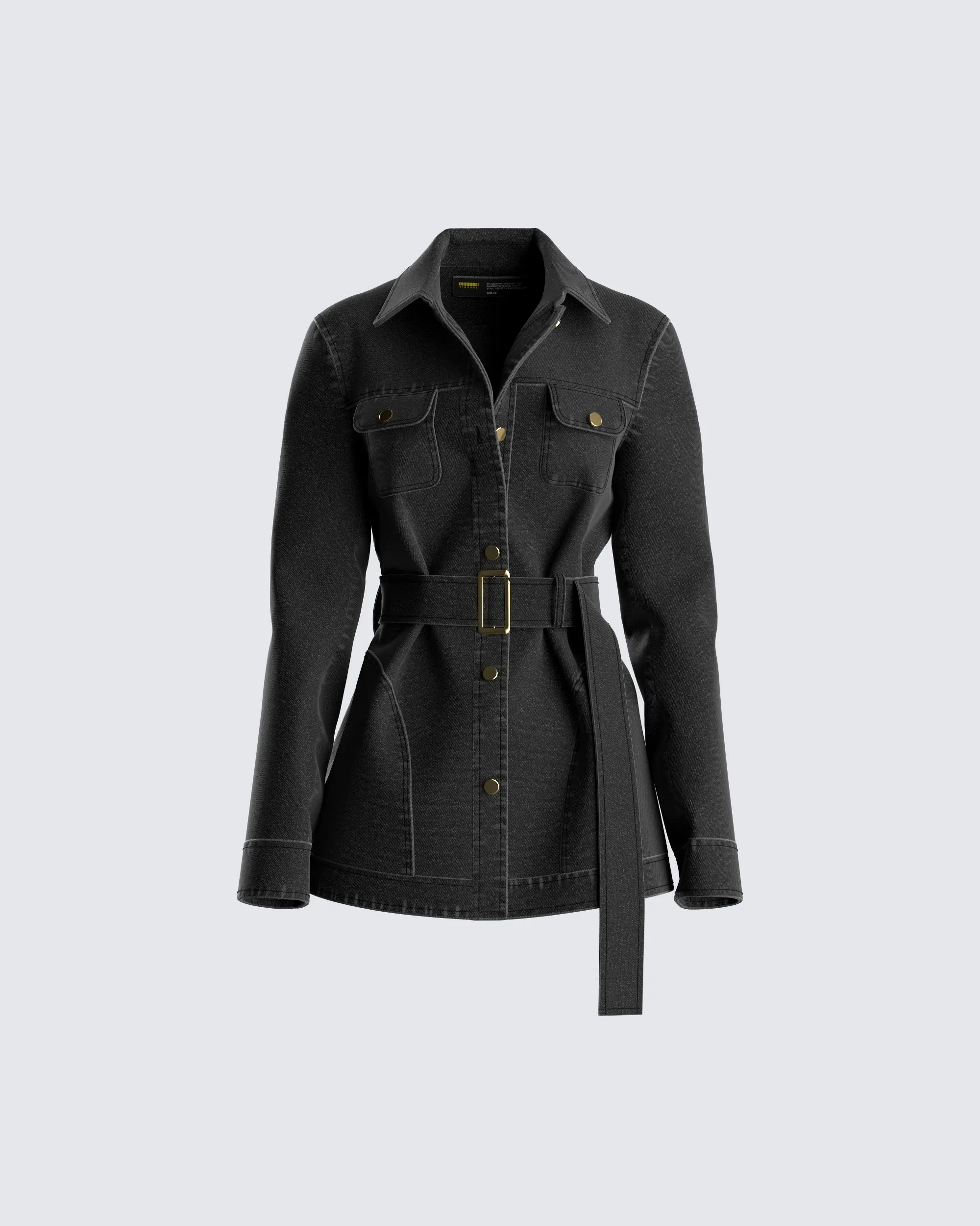 Robin Black Jean Jacket sold by Finesse