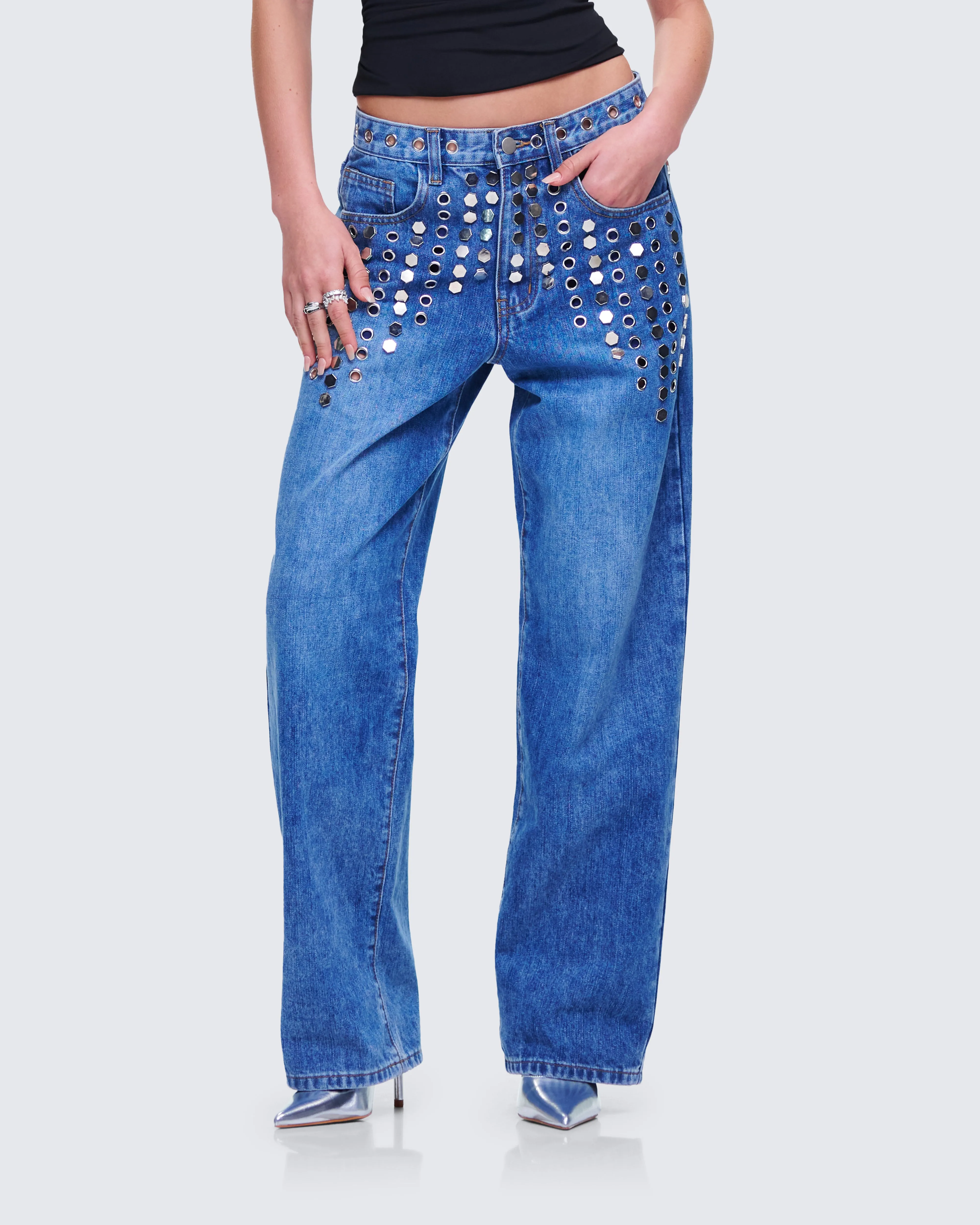 Vanora Grommet and Stud Jean sold by Finesse product image thumbnail 5