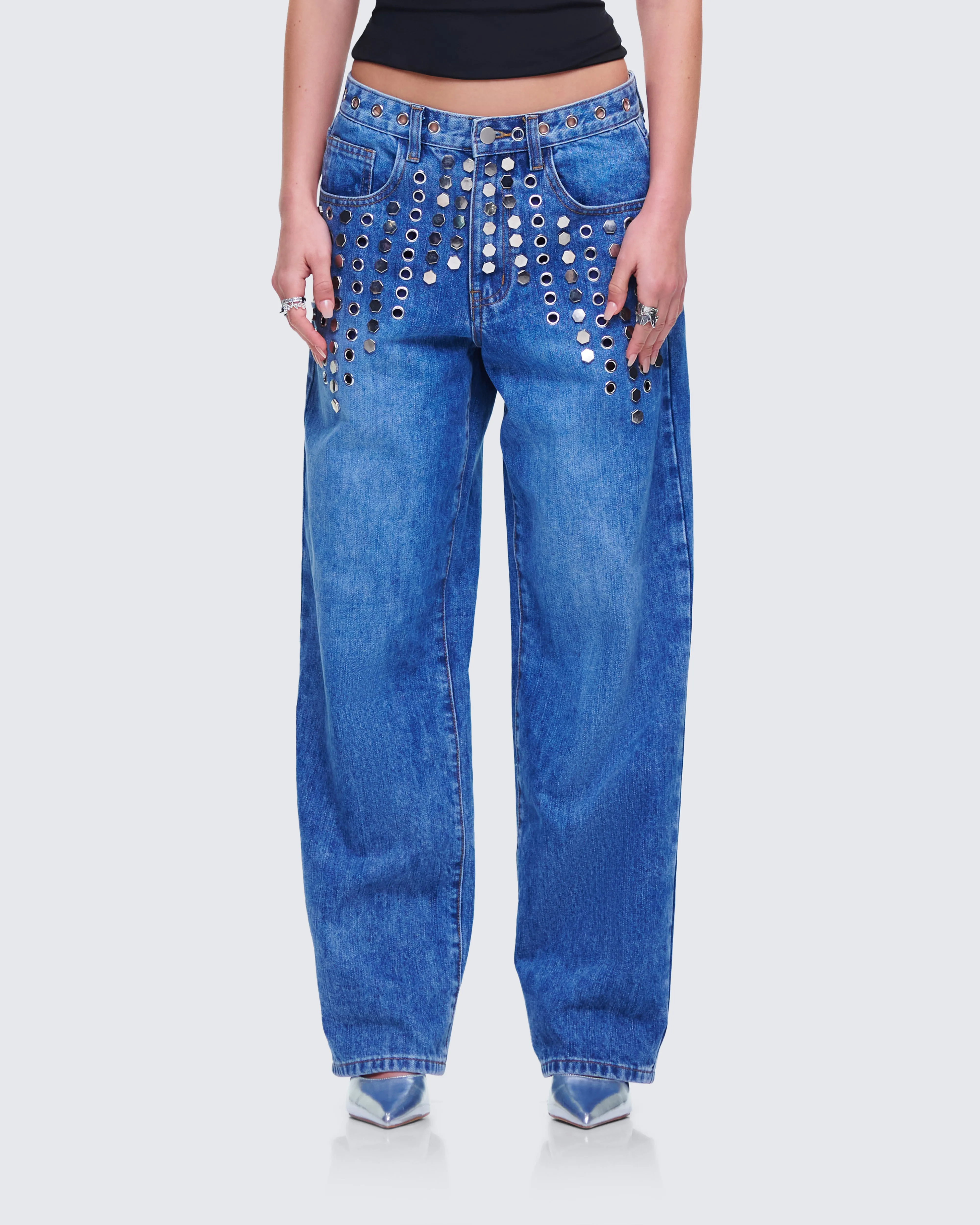 Vanora Grommet and Stud Jean sold by Finesse product image thumbnail 4