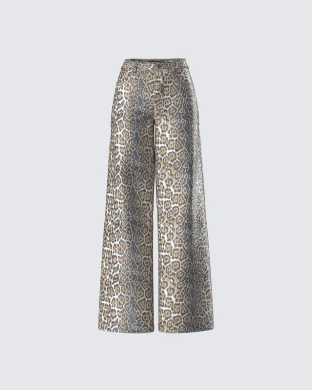 Eider Leopard Print Sequin Pant sold by Finesse