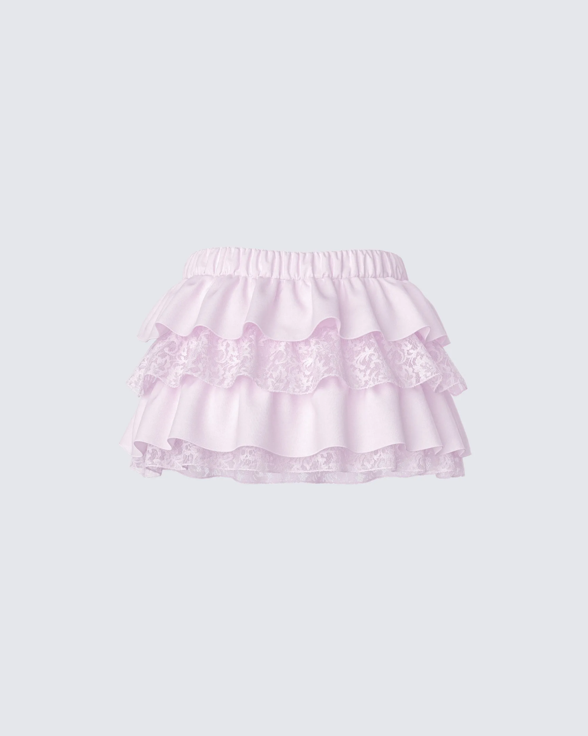 Maris Pink Tiered Ruffle Mini Skirt sold by Finesse product image thumbnail 3