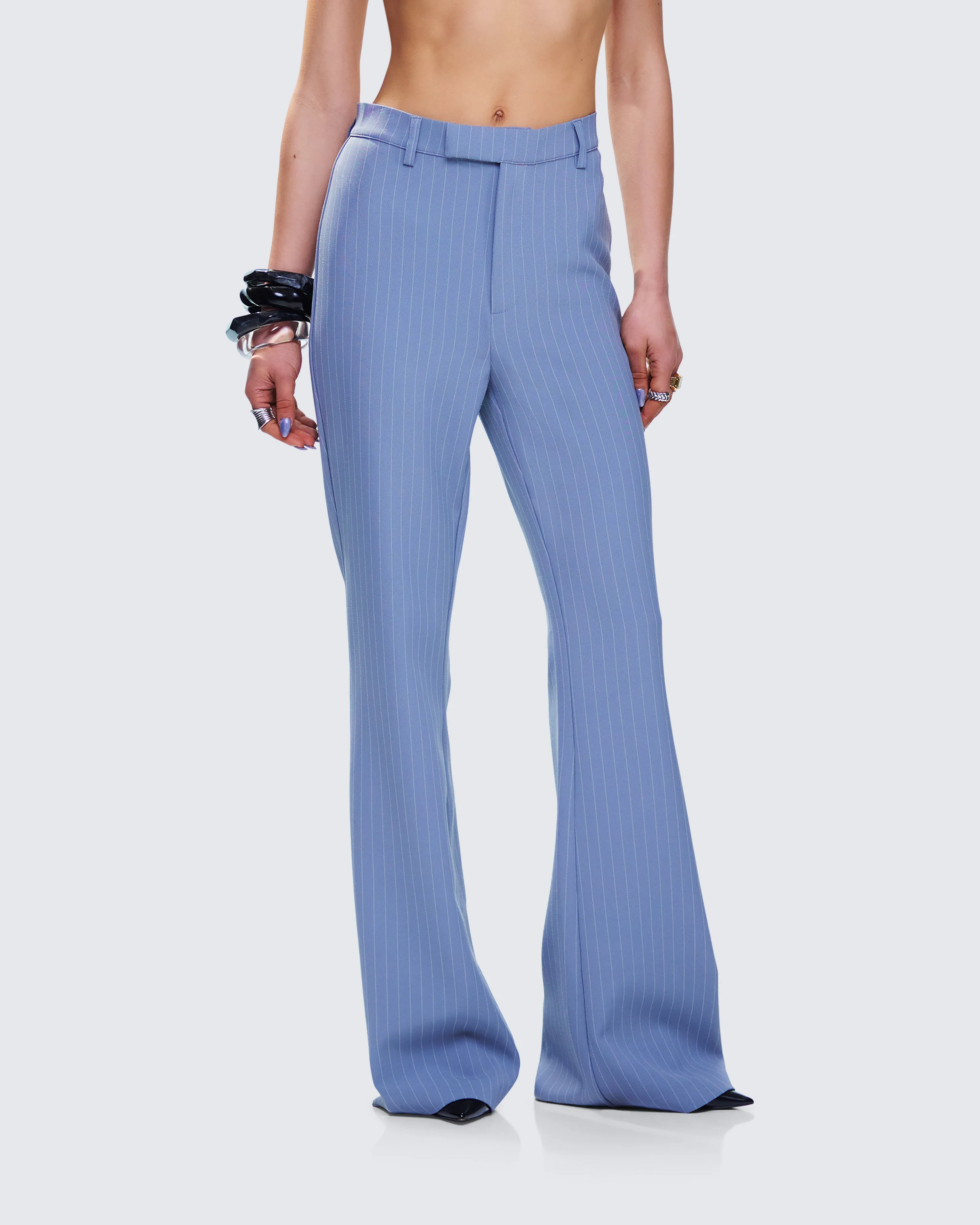 Miren Grey Pinstripe Trouser Pant sold by Finesse product image thumbnail 5