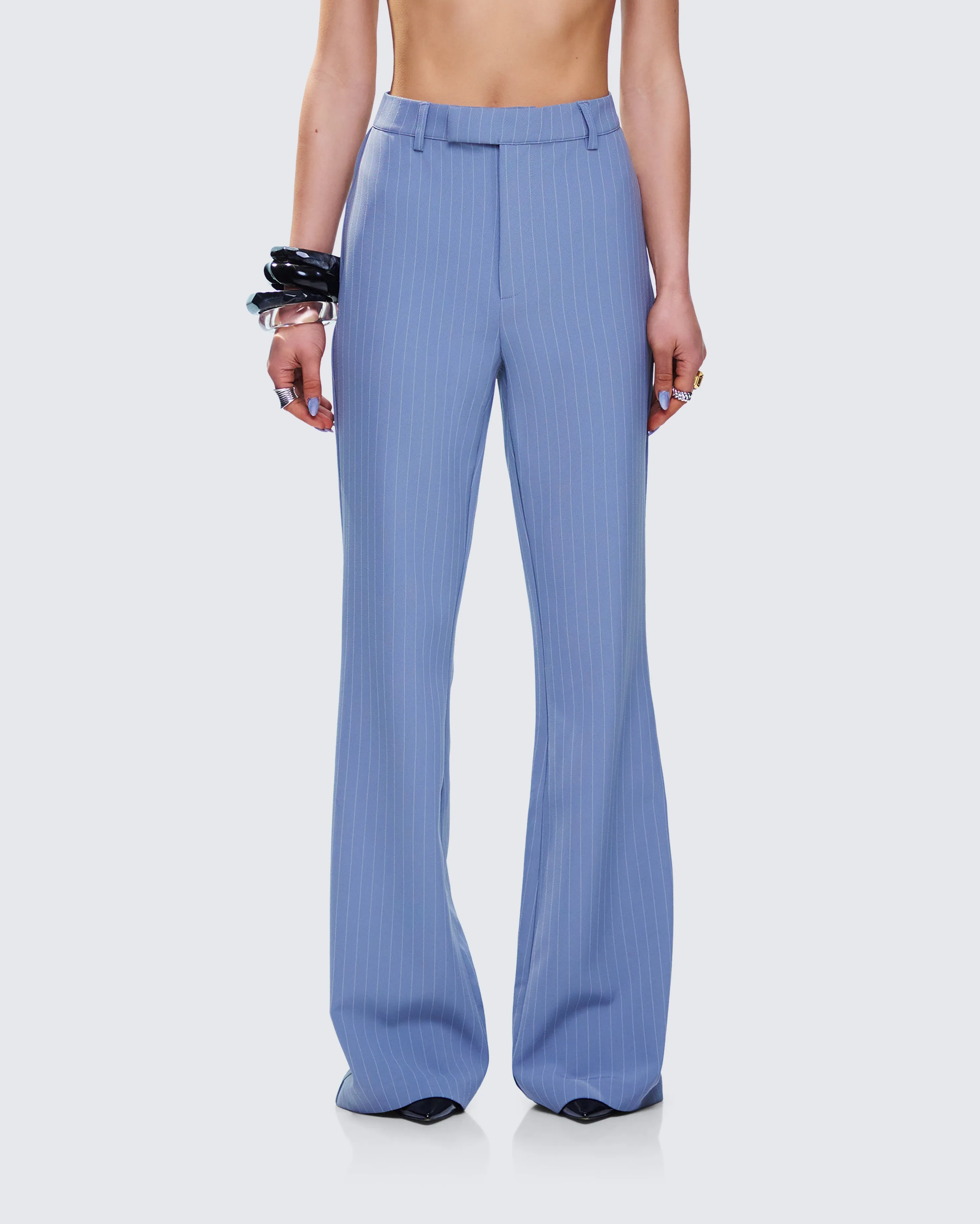 Miren Grey Pinstripe Trouser Pant sold by Finesse product image thumbnail 4